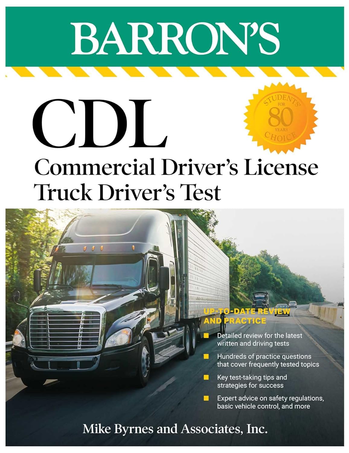 CDL Commercial Driver's License Truck Driver's Test, Fifth Edition Comprehensive Subject Review + Practice (Barron's Test Prep) (5th ed.) - MO Corrections Bookstore