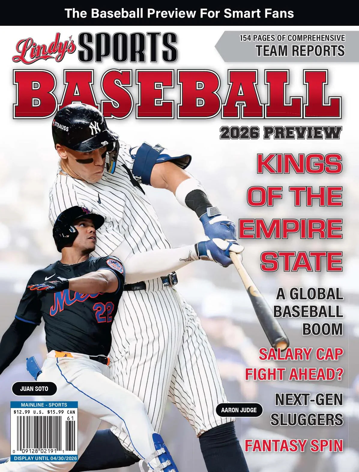 2026 Lindy's Baseball Preview Magazine / Covers Vary - MOCorrectionsbookstore.com