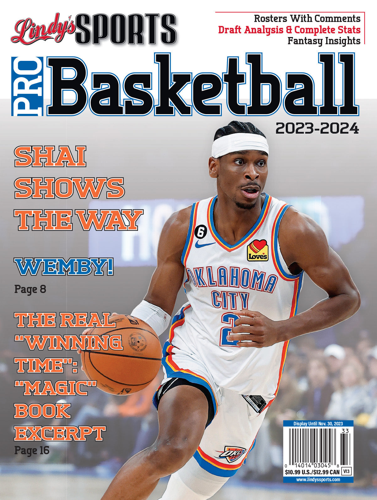 Lindy's Sports 2023-24 Pro Basketball Magazine - PRE ORDER - MO Corrections Bookstore