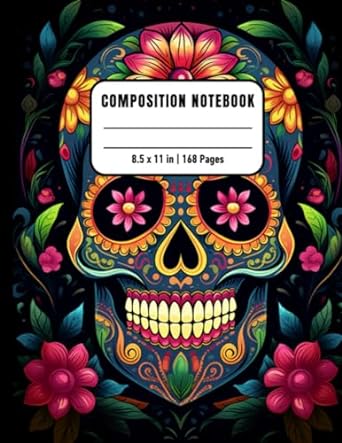 Skull Composition Notebook For Inmates Blank Sketch Book For Men And Women In Jail - MO Corrections Bookstore