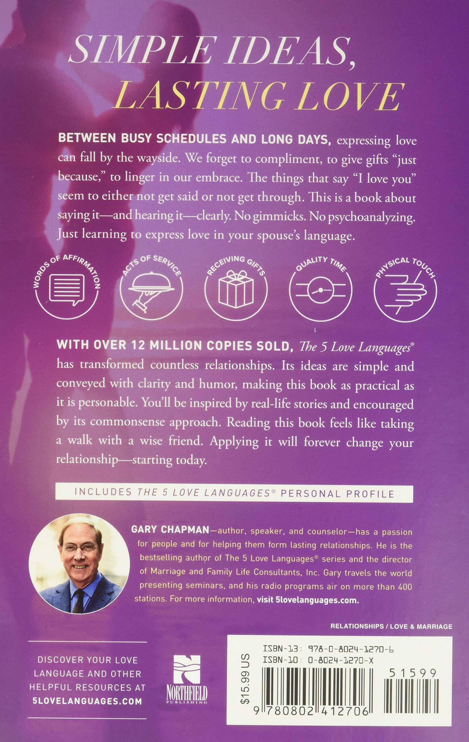 5 Love Languages: The Secret to Love That Lasts - MO Corrections Bookstore