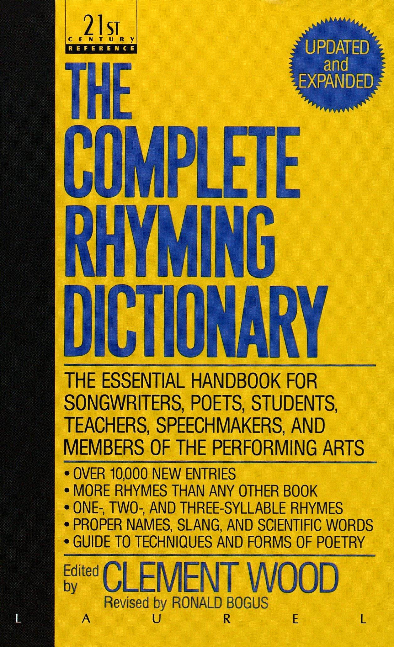 The Complete Rhyming Dictionary - MO Corrections Bookstore