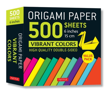 Origami Paper 500 Sheets Vibrant Colors 6 (15 CM): Tuttle Origami Paper: Double-Sided Origami Sheets Printed with 12 Different Designs (Instructions f Other Tuttle Publishing