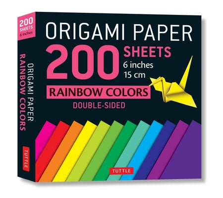 Origami Paper 200 Sheets Rainbow Colors 6 (15 CM): Tuttle Origami Paper: Double Sided Origami Sheets Printed with 12 Different Color Combinations (Ins Other Tuttle Publishing