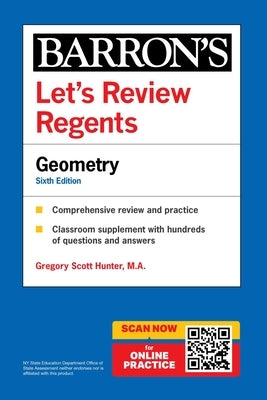 Let's Review Regents: Geometry, Sixth Edition Paperback Barrons Educational Services
