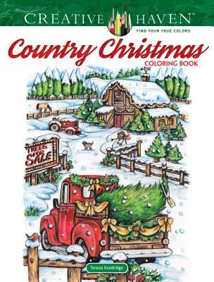 Creative Haven Country Christmas Coloring Book Paperback Dover Publications
