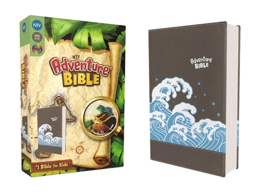 Niv, Adventure Bible, Leathersoft, Gray, Full Color Interior Zonderkidz