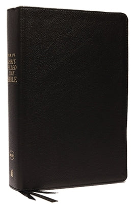 NKJV, Spirit-Filled Life Bible, Third Edition, Genuine Leather, Black Indexed, Red Letter Edition, Comfort Print: Kingdom Equipping Through the Power Bible Thomas Nelson