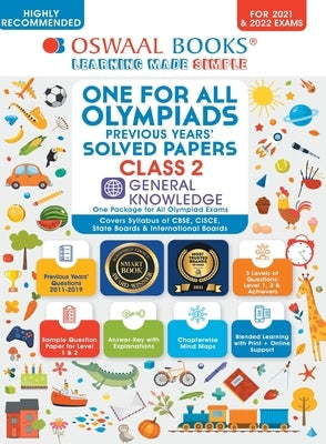 One for All Olympiad Previous Years' Solved Papers, Class-2 General Knowledge Book (For 2022 Exam) Paperback Oswaal Books and Learning Pvt Ltd