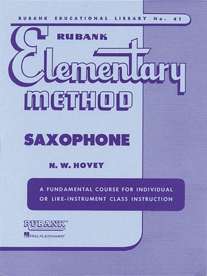 Rubank Elementary Method Saxophone Paperback Rubank Publications