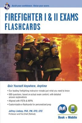 Firefighter I & II Exams Flashcard Book (Book + Online) Paperback Research & Education Association