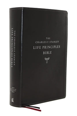Nasb, Charles F. Stanley Life Principles Bible, 2nd Edition, Leathersoft, Black, Thumb Indexed, Comfort Print: Holy Bible, New American Standard Bible Bible Thomas Nelson