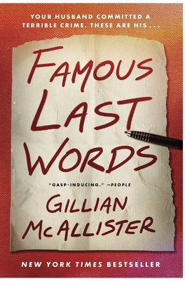 Famous Last Words by McAllister, Gillian