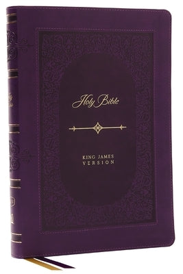 KJV Holy Bible: Giant Print Thinline, Purple Leathersoft, Red Letter, Comfort Print (Thumb Indexed): King James Version (Vintage) Bible Thomas Nelson