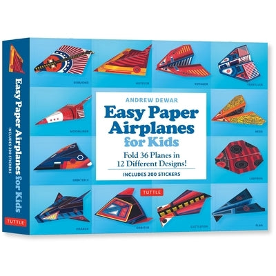 Easy Paper Airplanes for Kids Kit: Fold 36 Paper Planes in 12 Different Designs! (Includes 200 Stickers!) Other Tuttle Publishing