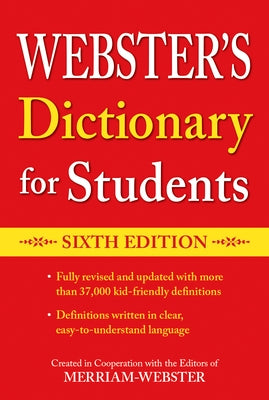 Webster's Dictionary for Students, Sixth Edition by Merriam-Webster - MO Corrections Bookstore