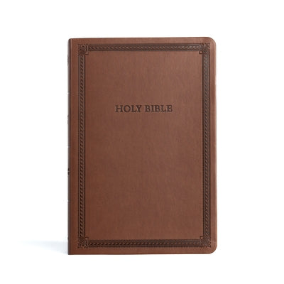 CSB Large Print Thinline Bible, Brown Leathertouch, Value Edition Bible Holman Bibles