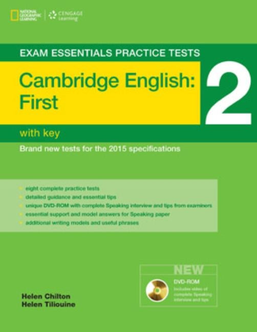 Exam Essentials: Cambridge First Practice Tests 2 W/Key + DVD-ROM Paperback Heinle & Heinle Publishers