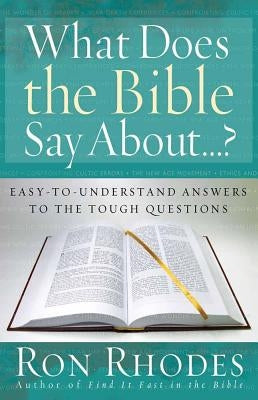 What Does the Bible Say About...? Bible Harvest House Publishers
