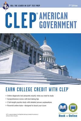 CLEP(R) American Government Book + Online Paperback Research & Education Association