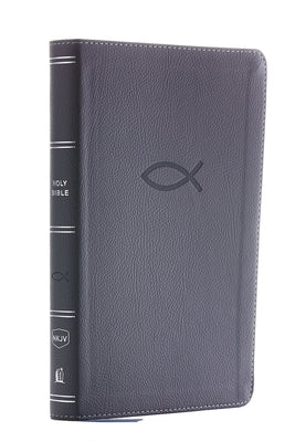Nkjv, Thinline Bible Youth Edition, Leathersoft, Gray, Red Letter Edition, Comfort Print Thomas Nelson