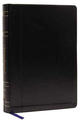 Niv, Chronological Study Bible, Leathersoft, Black, Comfort Print: Holy Bible, New International Version Bible Thomas Nelson