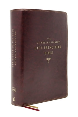 Nkjv, Charles F. Stanley Life Principles Bible, 2nd Edition, Leathersoft, Burgundy, Comfort Print: Growing in Knowledge and Understanding of God Throu Bible Thomas Nelson