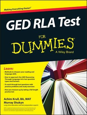 GED Rla for Dummies Paperback For Dummies