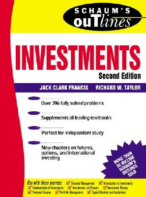 Schaum's Outline of Investments Paperback McGraw-Hill Companies