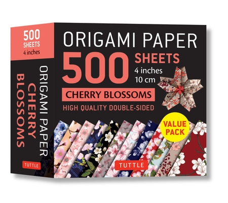 Origami Paper 500 Sheets Cherry Blossoms 4 (10 CM): Tuttle Origami Paper: Double-Sided Origami Sheets Printed with 12 Different Illustrated Patterns Other Tuttle Publishing