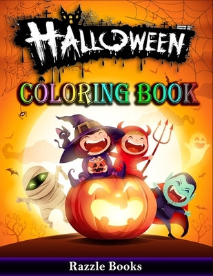 Halloween Coloring Book: 50 Fun and Unique Halloween Characters to Color, For Kids ages 2-4, 4-6 and 8-10 Paperback Independently Published