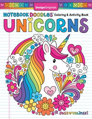 Notebook Doodles Unicorns: Coloring and Activity Book Paperback Design Originals