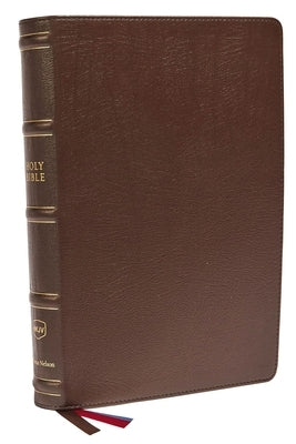Nkjv, Large Print Verse-By-Verse Reference Bible, MacLaren Series, Genuine Leather, Brown, Comfort Print: Holy Bible, New King James Version by Thomas Nelson