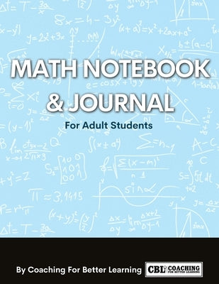 Math Notebook and Journal For Adult Students Paperback Coaching for Better Learning