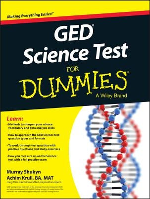 GED Science for Dummies Paperback For Dummies
