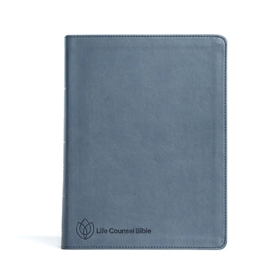 CSB Life Counsel Bible, Slate Blue Leathertouch: Practical Wisdom for All of Life Bible Holman Bibles