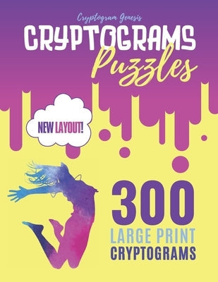 Cryptograms Puzzles: Cryptograms Quotes Puzzles, Cryptogram Families Puzzle Book, Book Of Cryptograms by Genesis, Cryptogram