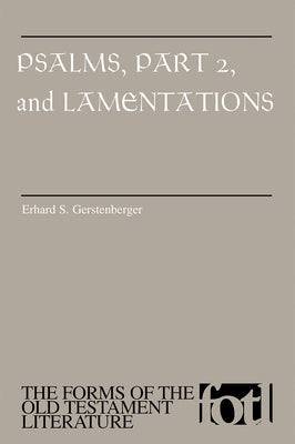 Psalms, Part 2 and Lamentations Paperback William B. Eerdmans Publishing Company