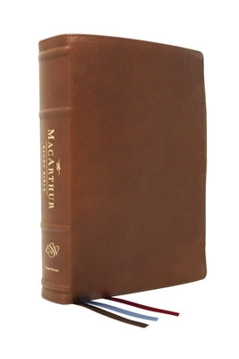 The Esv, MacArthur Study Bible, 2nd Edition, Premium Goatskin Leather, Brown, Premier Collection: Unleashing God's Truth One Verse at a Time Bible Thomas Nelson