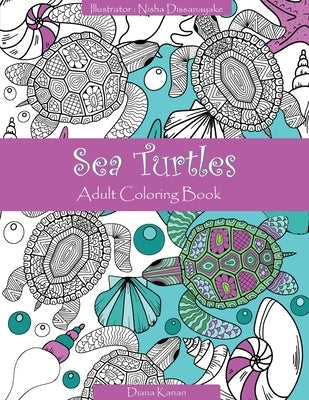 Sea Turtles: Adult Coloring Book Paperback Humble Bee Press LLC