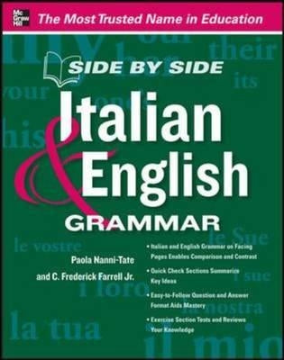 Side by Side Italian and English Grammar Paperback McGraw-Hill Companies