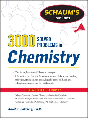3,000 Solved Problems in Chemistry Paperback McGraw-Hill Companies
