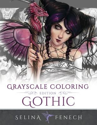 Gothic - Grayscale Edition Coloring Book Paperback Fairies and Fantasy Pty Ltd