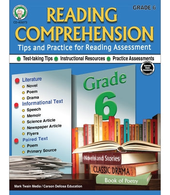 Reading Comprehension, Grade 6 Paperback Mark Twain Media