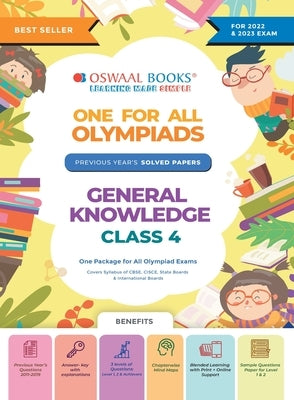 Oswaal One For All Olympiad Previous Years' Solved Papers, Class-4 General Knowledge Book (For 2022-23 Exam) Paperback Oswaal Books and Learning Pvt Ltd
