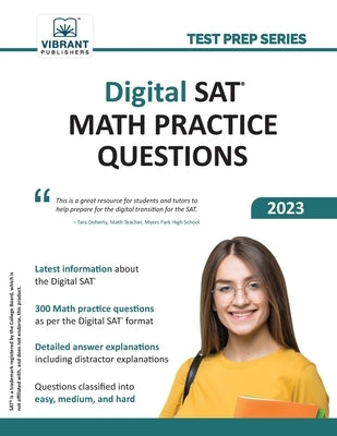 Digital SAT Math Practice Questions Paperback Vibrant Publishers