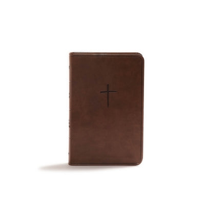 CSB Compact Bible, Brown Leathertouch, Value Edition Holman Bibles