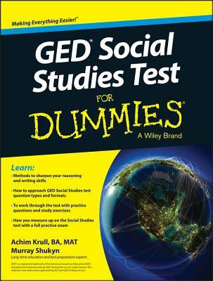 GED Social Studies for Dummies Paperback For Dummies