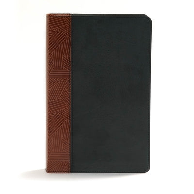 CSB Rainbow Study Bible, Black/Tan Leathertouch Bible Holman Bibles