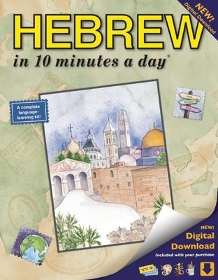Hebrew in 10 Minutes a Day: Language Course for Beginning and Advanced Study. Includes Workbook, Flash Cards, Sticky Labels, Menu Guide, Software, Paperback Bilingual Books (WA)